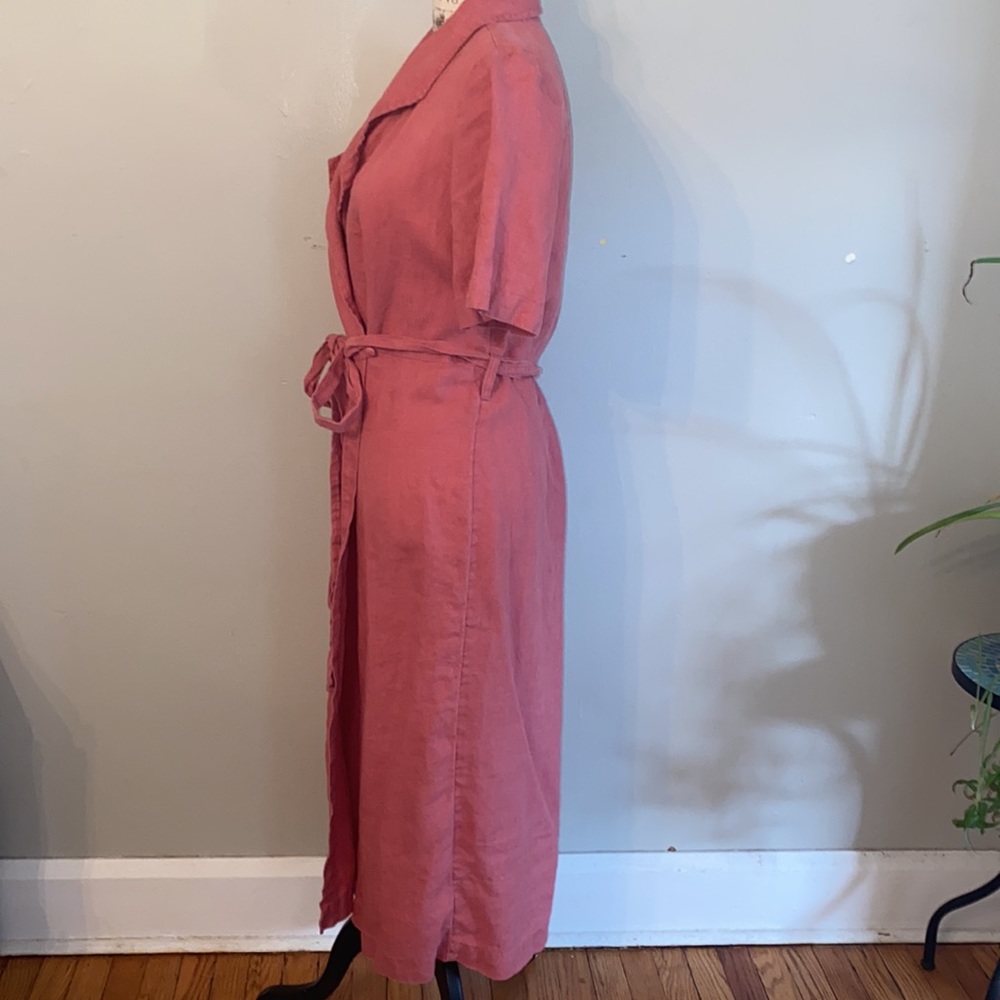 Free People Klara Wrap Midi Linen Dress - Picture 6 of 12